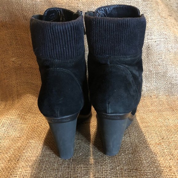 AQUATALIA Suede Wedge Booties - Picture 4 of 9